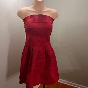 WOW COUTURE Strapless Red Dress